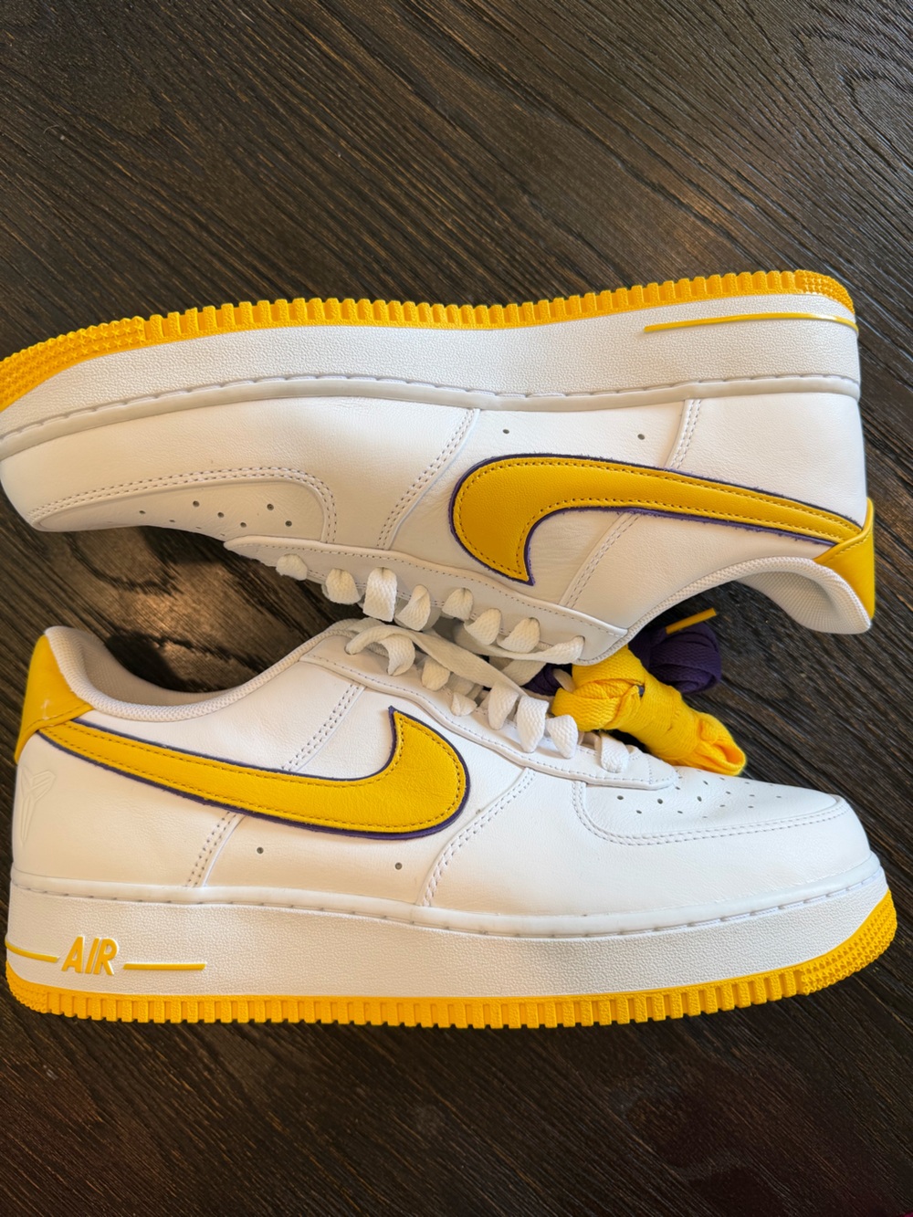Size 12 - Nike Kobe Bryant x Air Force 1 Retro QS Low Lakers Home